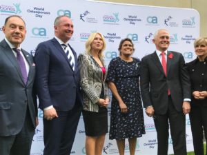 OA CEO, Barnaby Joyce, Kerri-Anne Kennerley, Cathy Freeman OAM, Malcolm Turnbull & Julia Bishop