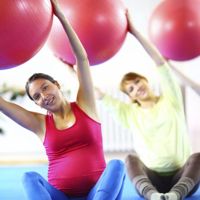 Pregnancy exercise class