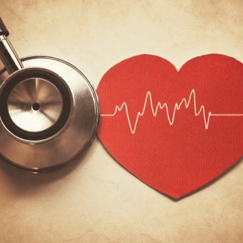 Stethoscope and love heart